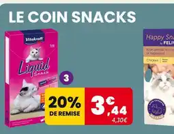 Animalis Vitakraft Sélection de snacks liquides 6x15g offre