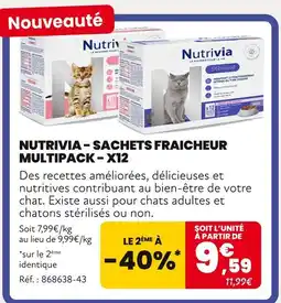 Animalis Nutrivia Sachets fraicheur multipack – x12 offre