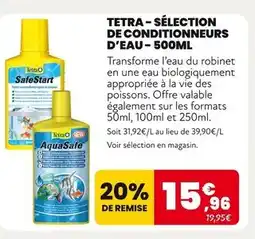 Animalis Tetra Sélection de conditionneurs d’eau - 500ml offre