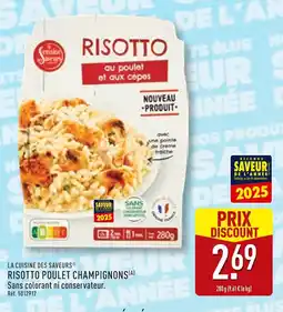 ALDI LA CUISINE DES SAVEURS Risotto au poulet et aux cèpes offre