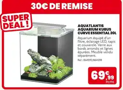 Animalis Aquatlantis Aquarium Kubus Curve Essential 20L offre
