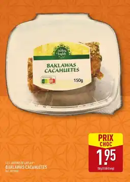ALDI LES JARDINS DE LAYLAH Baklawas Cacahuètes offre