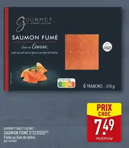 ALDI GOURMET FINEST CUISINE Saumon fumé d'Écosse offre