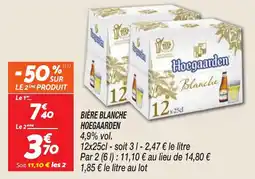 Netto Bière blanche hoegaarden offre