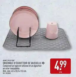 ALDI HOME CREATION Ensemble d'égouttoir de vaisselle offre