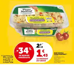 U Express Pierre Martinet Mon taboule offre