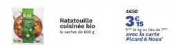 Picard picard Ratatouille cuisinée bio offre
