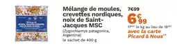 Picard Picard Mélange de moules, crevettes nordiques, noix de Saint-Jacques MSC offre