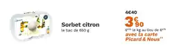 Picard Picard Sorbet citron offre