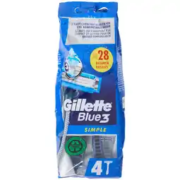 Action Rasoirs jetables Gillette Blue3 Simple offre