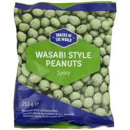 Action Cacahuètes au wasabi Snacks of the World offre