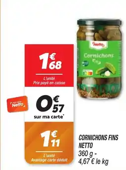 Netto Cornichons fins netto offre
