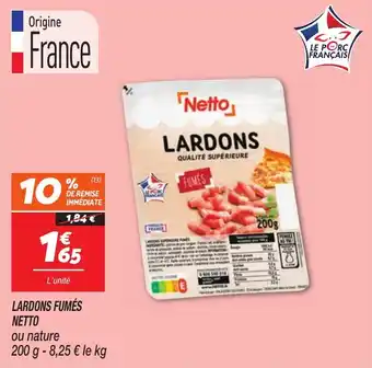 Netto Lardons fumés netto offre