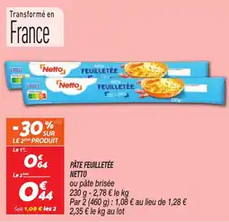 Netto Pâte feuilletée netto offre