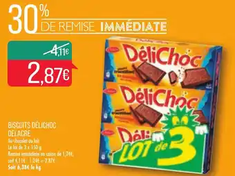 Match Biscuits Délichoc Delacre offre