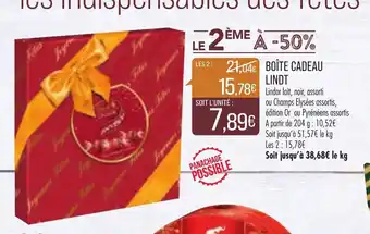 Match Boîte cadeau Lindt offre