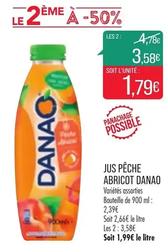 Match Jus pêche Abricot Danao offre