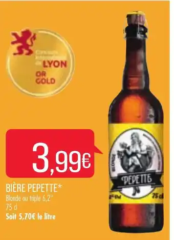 Match Bière Pepette offre