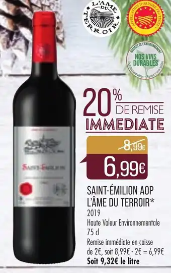 Match Saint-Émilion AOP L'Âme du Terroir offre