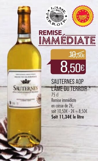 Match Sauternes AOP L'Âme du Terroir offre