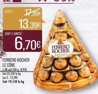 Match Ferrero Rocher Le Cône offre