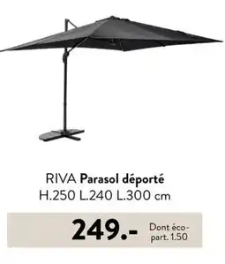 Casa RIVA Parasol déporté H.250 L.240 L.300 cm offre