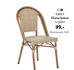 Casa EMILY Chaise bistrot offre