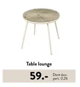 Casa Table lounge offre