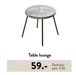 Casa Table lounge offre