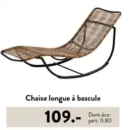 Casa Chaise longue à bascule offre
