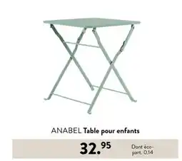 Casa ANABEL Table pour enfants offre