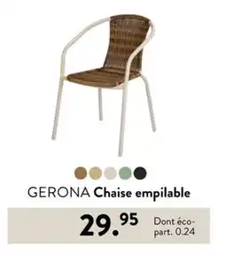 Casa GERONA Chaise empilable offre