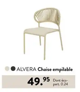 Casa ALVERA Chaise empilable offre