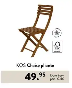 Casa KOS Chaise pliante offre