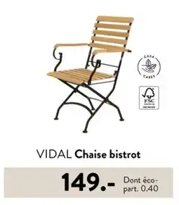 Casa VIDAL Chaise bistrot offre