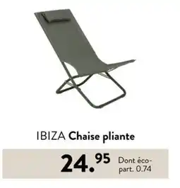 Casa IBIZA Chaise pliante offre