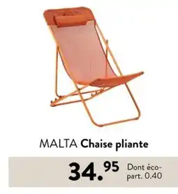 Casa MALTA Chaise pliante offre
