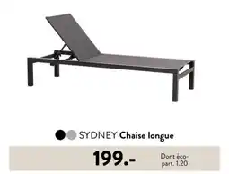 Casa SYDNEY Chaise longue offre