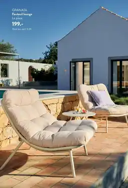 Casa GRANATA Fauteuil lounge offre