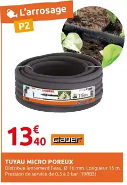 Rural Master CLABER Tuyau micro poreux offre