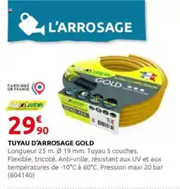 Rural Master Tuyau d'arrosage gold offre