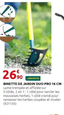 Rural Master Binette de jardin duo pro 16 cm offre