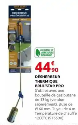 Rural Master Désherbeur thermique brul'star pro offre