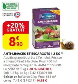 Rural Master FERTILIGENE Anti-limaces et escargots offre