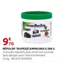 Rural Master Répulsif taupes/campagnols offre