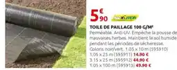 Rural Master Toile de paillage 100 g/m² offre