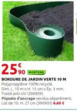 Rural Master Bordure de jardin verte 10 m offre