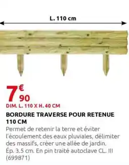 Rural Master Bordure traverse pour retenue 110 cm offre