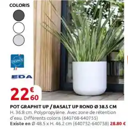 Rural Master EDA Pot graphit up / basalt up rond ø 38.5 cm offre