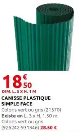 Rural Master Canisse plastique simple face offre